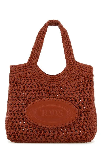 Tod's Manici Logo Debossed Tote Bag