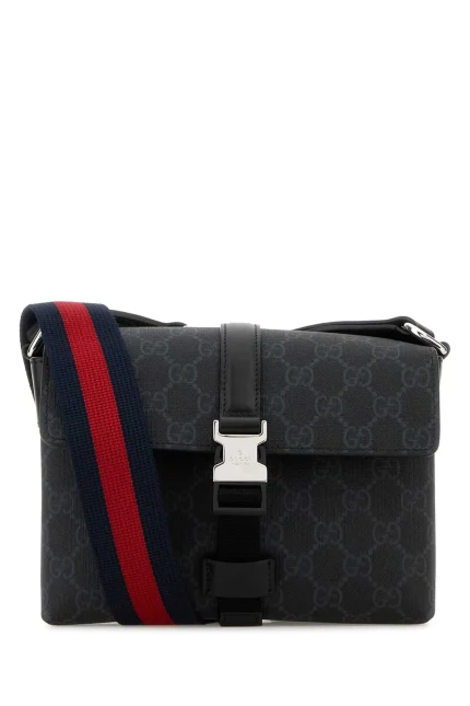 Gucci Super Buckle Detailed Monogrammed Mini Crossbody Bag