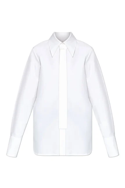 Jil Sander Tie Poplin Shirt