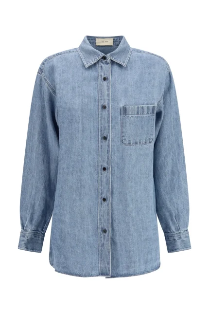 The Row Nesson Button-Up Denim Shirt