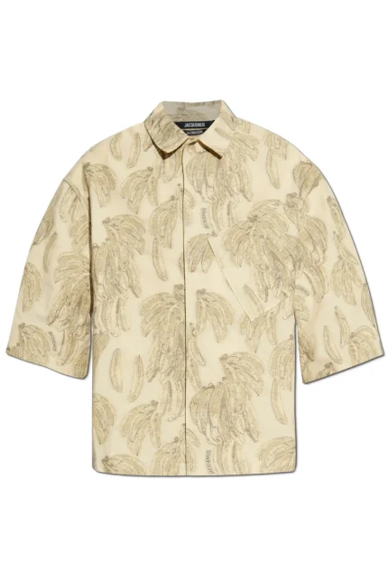 Jacquemus The Aloe Banana Jacquard Boxy Shirt