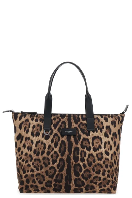 Dolce & Gabbana Leopard Printed Tote Bag
