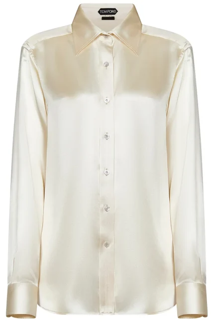 Tom Ford Fluid Charmeuse Satin Shirt