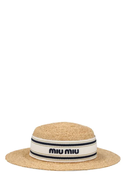 Miu Miu Logo Embroidered Hat