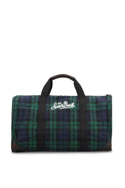 Mc2 Saint Barth Logo Embroidered Zip-Up Holdall Bag