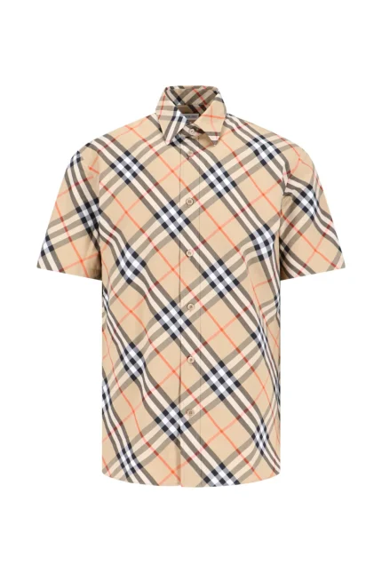 Burberry Short Sleeved Checked Shirt