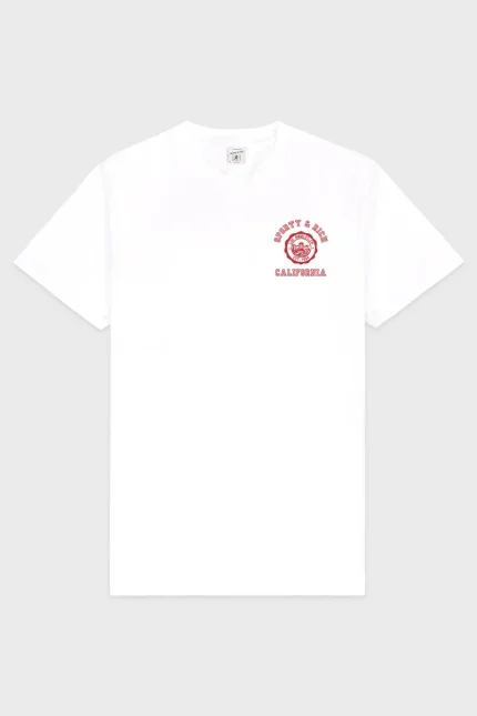 California Emblem T-Shirt - White/Ruby