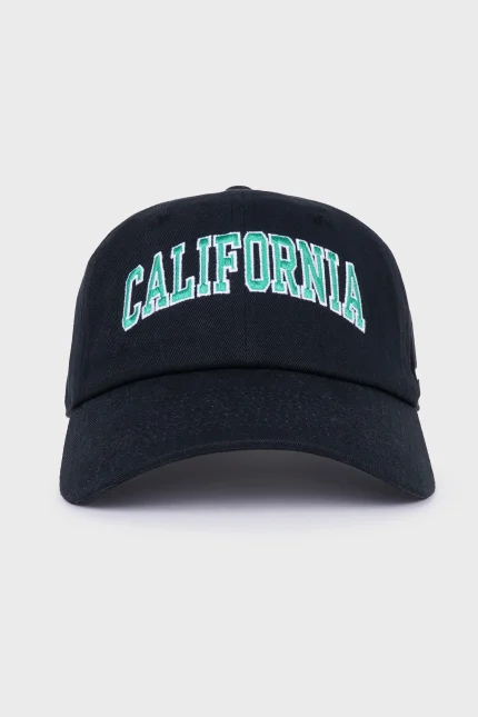 California Hat - Faded Black/Spring Green