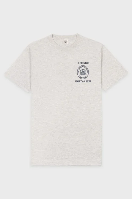 Crest Seal 100th T-Shirt - Heather Gray/Navy