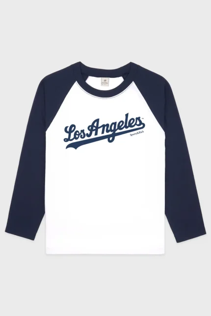 Dodgers Baseball Tee - White/Navy