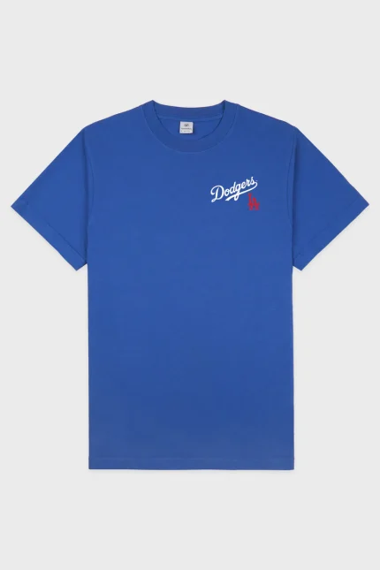 Dodgers Serif T-Shirt - Team Blue/White