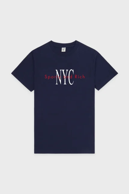 NY Minute T-Shirt - Navy/White