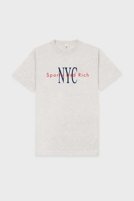 NY Minute T-Shirt - Heather Gray/Navy