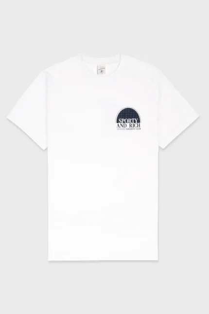 Racquet Club T-Shirt - White/Navy