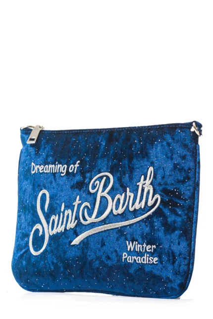 Mc2 Saint Barth Parisienne Logo Embroidered Checked Pouch