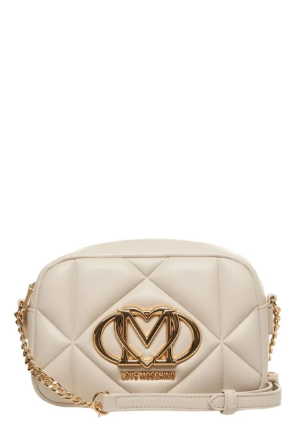 Love Moschino Logo-Plaque Zipped Crossbody Bag