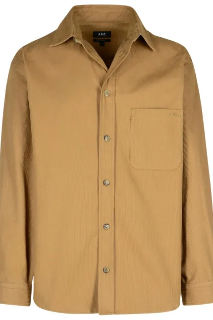 A.P.C. Emelien Curved Hem Shirt