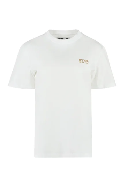 Golden Goose Deluxe Brand Logo Printed Crewneck T-Shirt