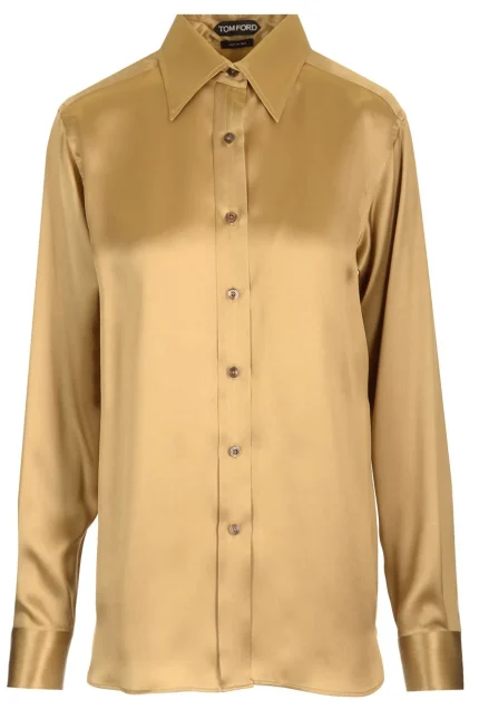 Tom Ford Fluid Charmeuse Satin Shirt