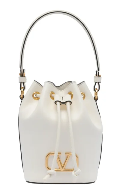 Valentino VLogo Signature Drawstring Mini Bucket Bag