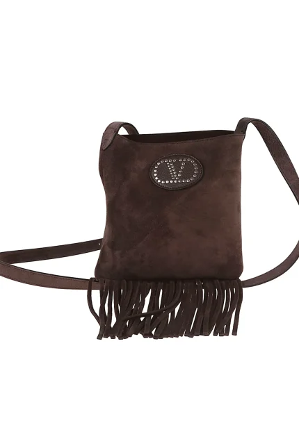 Valentino Garavani Nellcôte Fringed Edge Crossbody Bag