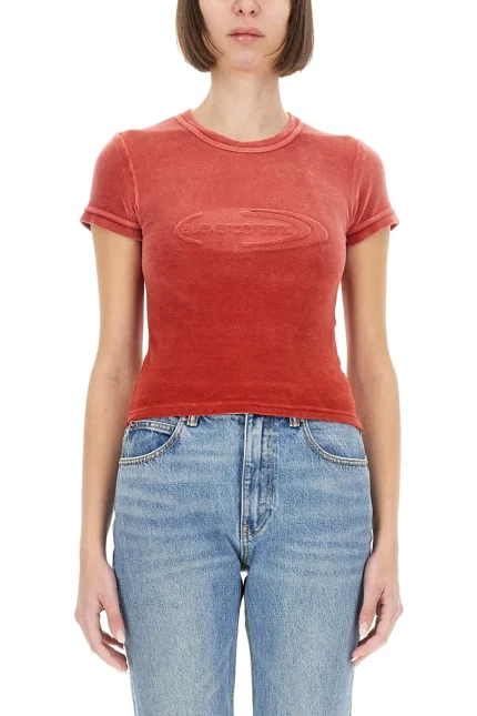 Alexander Wang Logo Detailed Crewneck T-Shirt