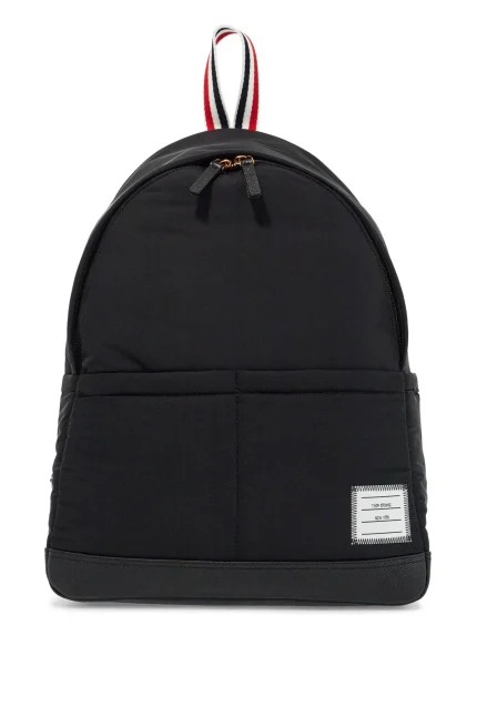 Thom Browne Logo Detailed Zipped Backpack
