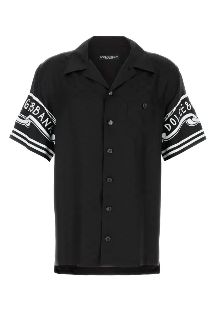 Dolce & Gabbana Bandanna Printed Denim Shirt