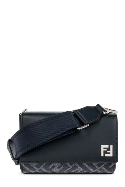Fendi FF Squared Compact Messenger Bag