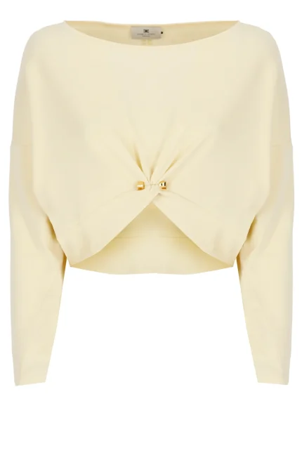 Elisabetta Franchi Piercing Crêpe Jersey Top