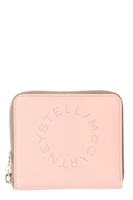 Stella McCartney Logo Perforated Zip Around Wallet