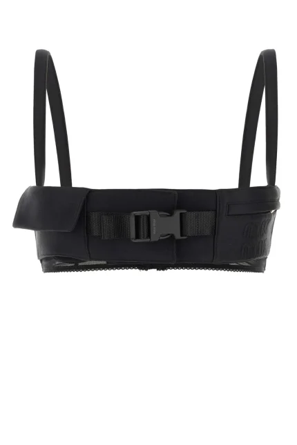 Miu Miu Radzimir Buckle-Detailed Cropped Top