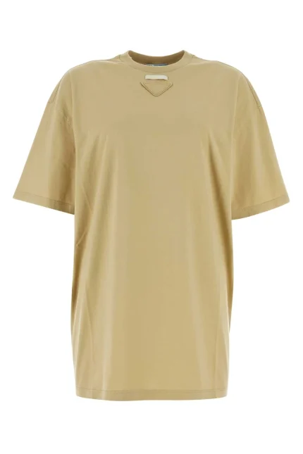 Prada Logo Triangle Crewneck T-Shirt