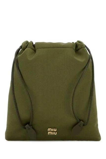 Miu Miu Logo Patch Makeup Bag