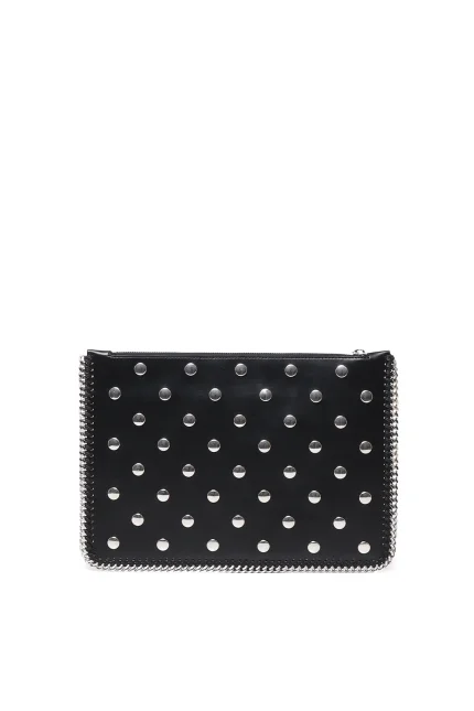 Stella McCartney Falabella Studded Zippered Pouch Bag