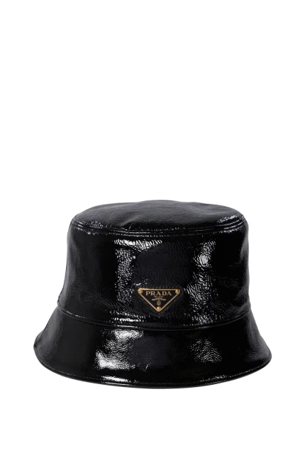 Prada Triangle-Logo Bucket Hat