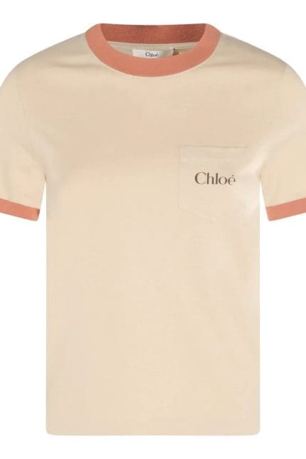 Chloé Logo Detailed Crewneck T-Shirt