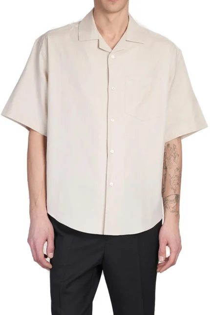 AMI Paris Short-Sleeved Boxy Shirt