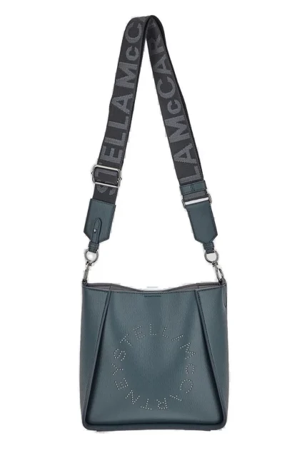 Stella McCartney Mini Studded Logo Crossbody Bag