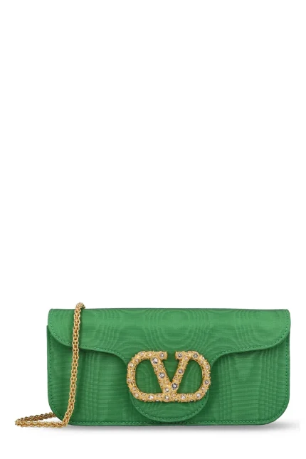 Valentino Locò VLogo Signature Foldover Top Clutch Bag