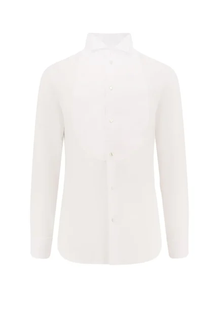 Giorgio Armani Curved Hem Tuxedo Shirt