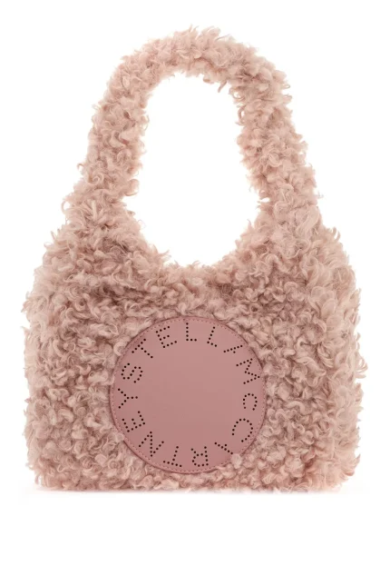Stella McCartney Small Logo Patch Teddy Tote Bag