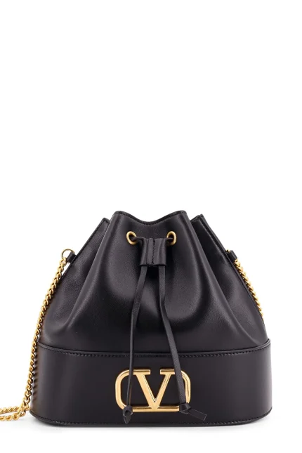 Valentino VLogo Signature Drawstring Mini Bucket Bag