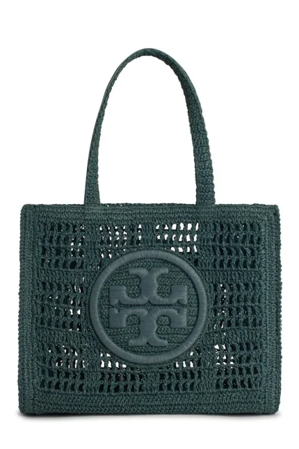 Tory Burch Ella Hand Crochet Small Tote Bag