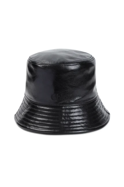 ChloƩ Leather Bucket Hat