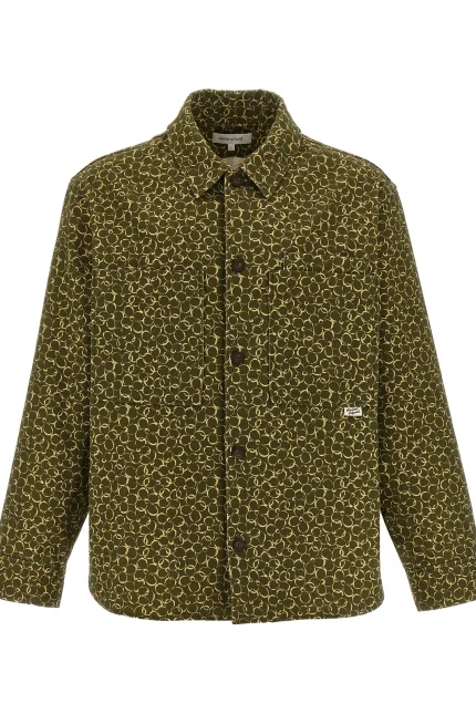 Maison Kitsuné Allover Floral Printed Overshirt