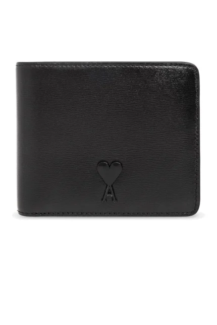 AMI Paris Logo-Plaque Bi-Fold Wallet