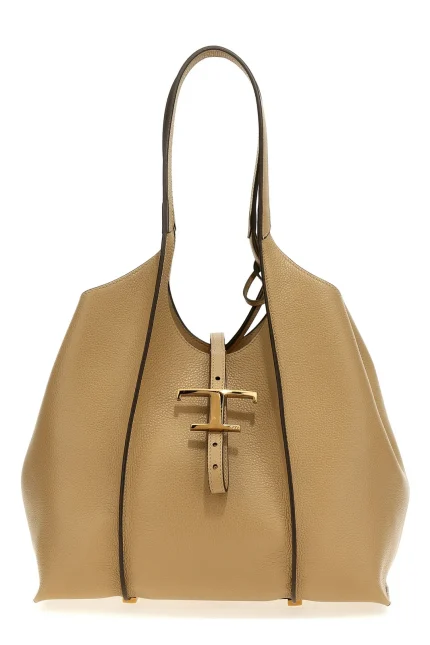 Tod's Logo Plaque Tote Bag