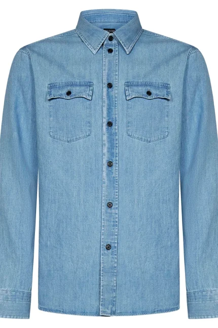 Tom Ford Denim Curved Hem Shirt