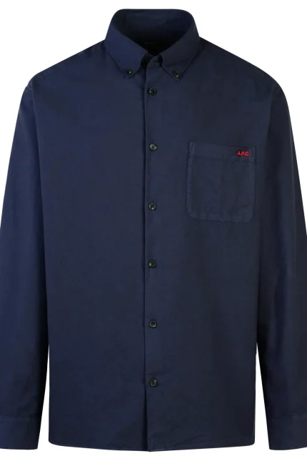 A.P.C. Buttoned Long-Sleeved Shirt